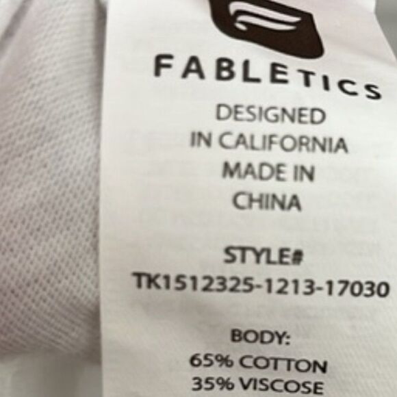 Fabletics Black & White Striped Racerback Tank Size Small NWT - Picture 8 of 9